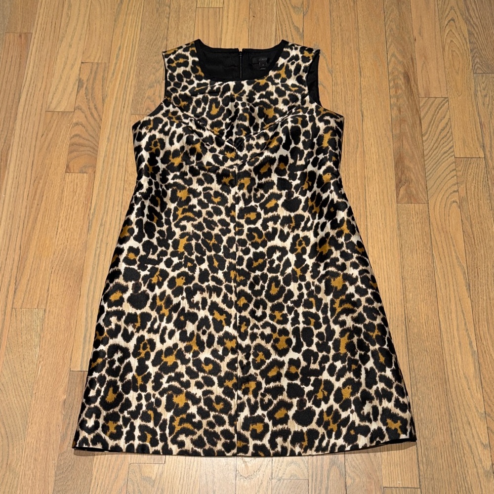J. Crew Mini Leopard Dress